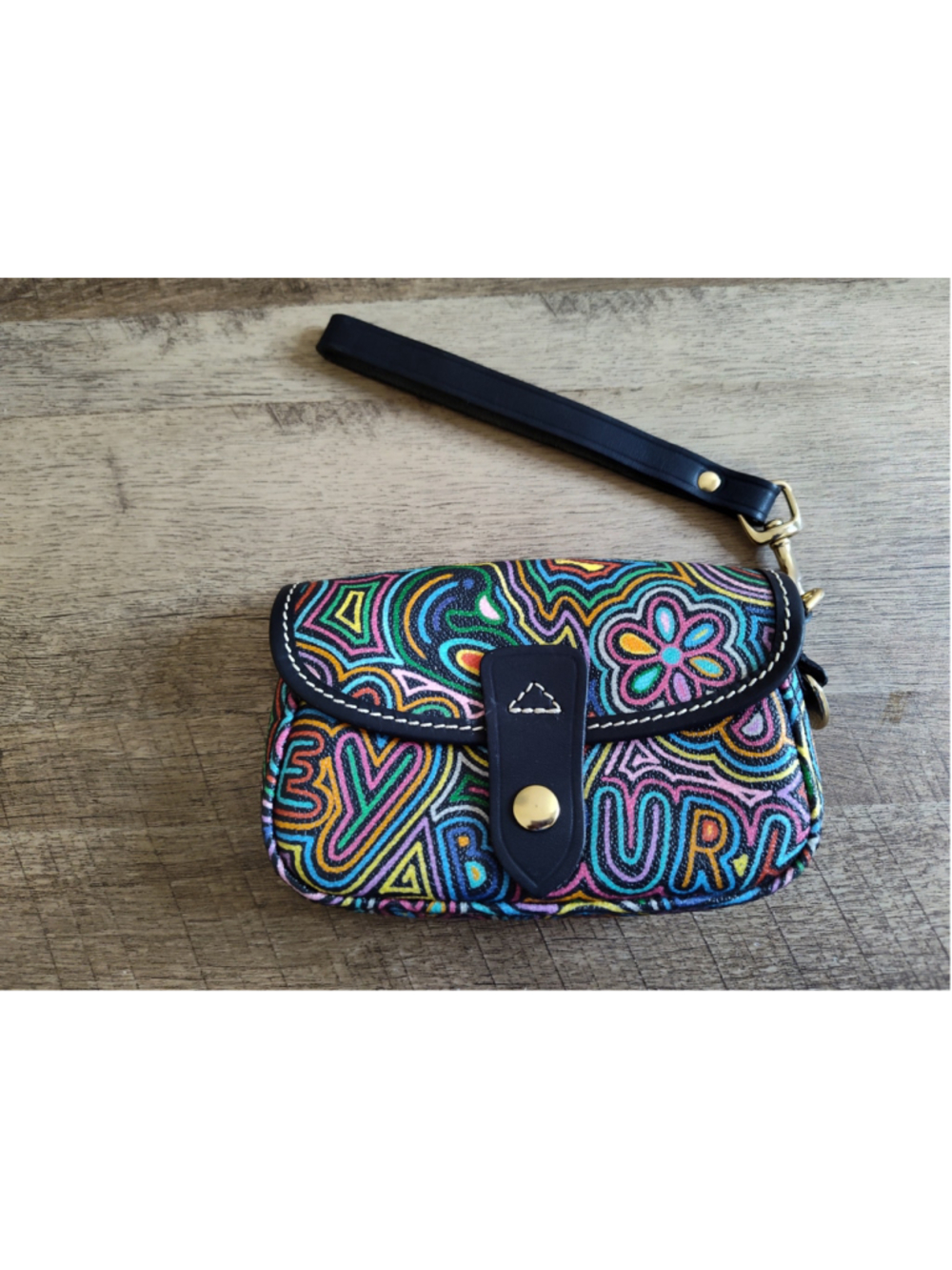 Women's Dooney & Bourke Multicolor Pattern Wristlet Clutch, One Size